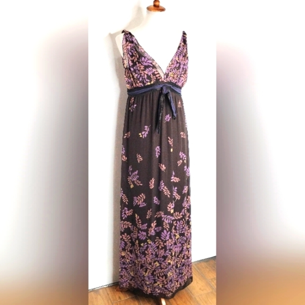 RETRO VERA WANG DOUBLE SILK GOWN